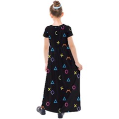 Kids  Short Sleeve Maxi Dress 