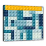 Lego, Background, Dots Canvas 24  x 20  (Stretched)