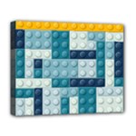 Lego, Background, Dots Deluxe Canvas 20  x 16  (Stretched)