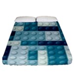 Lego, Background, Dots Fitted Sheet (Queen Size)