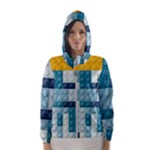 Lego, Background, Dots Women s Hooded Windbreaker