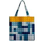 Lego, Background, Dots Zipper Grocery Tote Bag