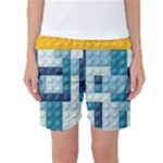 Lego, Background, Dots Women s Basketball Shorts