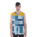 Lego, Background, Dots Men s Basketball Tank Top