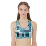 Lego, Background, Dots Sports Bra with Border