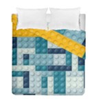 Lego, Background, Dots Duvet Cover Double Side (Full/ Double Size)