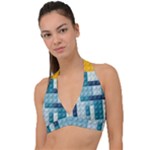 Lego, Background, Dots Halter Plunge Bikini Top