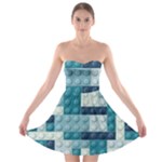 Lego, Background, Dots Strapless Bra Top Dress