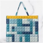 Lego, Background, Dots Zipper Large Tote Bag