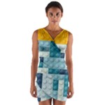 Lego, Background, Dots Wrap Front Bodycon Dress