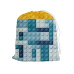 Lego, Background, Dots Drawstring Pouch (XL)