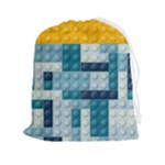 Lego, Background, Dots Drawstring Pouch (2XL)