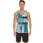 Lego, Background, Dots Men s Wide Collar Tank Top