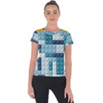 Lego, Background, Dots Short Sleeve Sports Top 