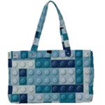 Lego, Background, Dots Canvas Work Bag