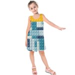 Lego, Background, Dots Kids  Sleeveless Dress