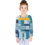 Lego, Background, Dots Kids  Long Sleeve T-Shirt