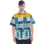 Lego, Background, Dots Men s Short Sleeve Shirt