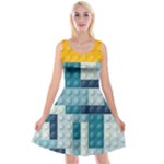 Lego, Background, Dots Reversible Velvet Sleeveless Dress