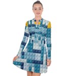 Lego, Background, Dots Long Sleeve Panel Dress