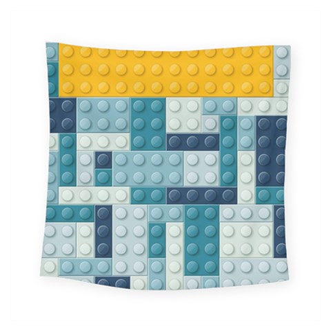 Lego, Background, Dots Square Tapestry (Small) from ArtsNow.com