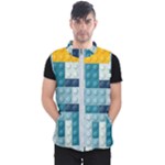 Lego, Background, Dots Men s Puffer Vest