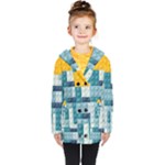 Lego, Background, Dots Kids  Double Breasted Button Coat