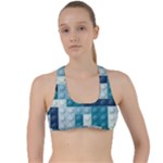 Lego, Background, Dots Criss Cross Racerback Sports Bra