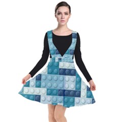 Plunge Pinafore Dress 