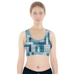 Lego, Background, Dots Sports Bra With Pocket