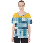 Lego, Background, Dots V-Neck Dolman Drape Top