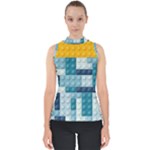 Lego, Background, Dots Mock Neck Shell Top