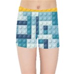 Lego, Background, Dots Kids  Sports Shorts