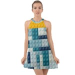 Lego, Background, Dots Halter Tie Back Chiffon Dress