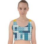 Lego, Background, Dots Velvet Racer Back Crop Top