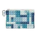 Lego, Background, Dots Canvas Cosmetic Bag (Large)