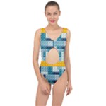 Lego, Background, Dots Center Cut Out Swimsuit