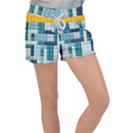 Lego, Background, Dots Women s Velour Lounge Shorts