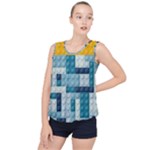 Lego, Background, Dots Bubble Hem Chiffon Tank Top