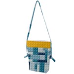 Lego, Background, Dots Folding Shoulder Bag