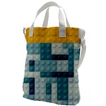 Lego, Background, Dots Canvas Messenger Bag