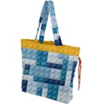 Lego, Background, Dots Drawstring Tote Bag