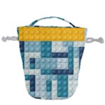 Lego, Background, Dots Drawstring Bucket Bag