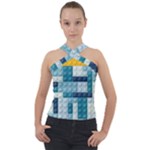 Lego, Background, Dots Cross Neck Velour Top