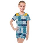 Lego, Background, Dots Kids  Mesh T-Shirt and Shorts Set