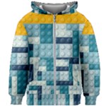 Lego, Background, Dots Kids  Zipper Hoodie Without Drawstring