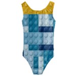 Lego, Background, Dots Kids  Cut-Out Back One Piece Swimsuit