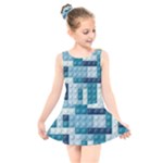 Lego, Background, Dots Kids  Skater Dress Swimsuit