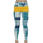 Lego, Background, Dots Lightweight Velour Classic Yoga Leggings