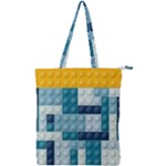 Lego, Background, Dots Double Zip Up Tote Bag